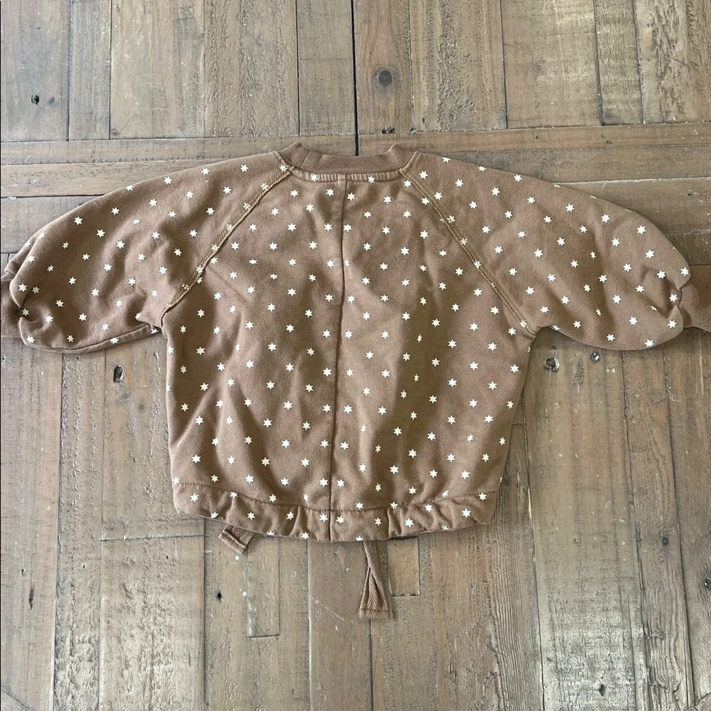 Rylee + cru star slouchy pullover sweatshirt 6-12 months
